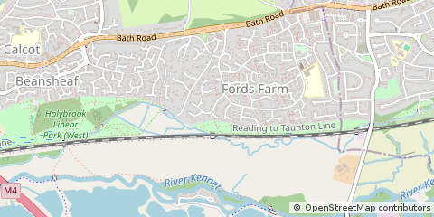 Map of Reading, Berkshire