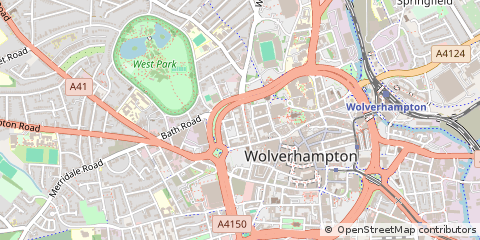 Map of Wolverhampton