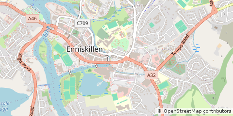 Map of Enniskillen
