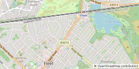 Map of Fleet, Hampshire
