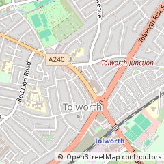Map of Surbiton, London