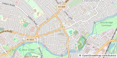 Map of Cambridge, Cambridgeshire