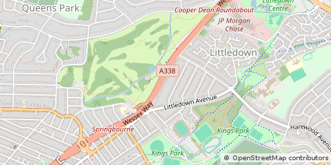 Map of Bournemouth, Dorset