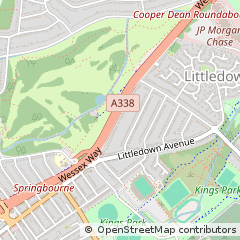 Map of Bournemouth, Dorset