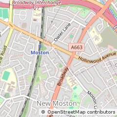 Map of Manchester, Lancashire