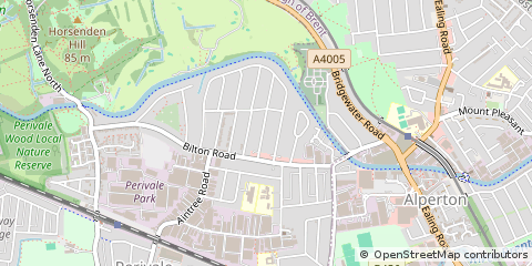 Map of Greenford, Middlesex