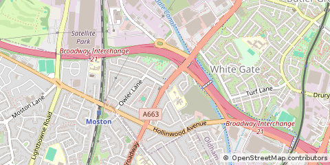 Map of Oldham