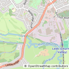 Map of Leek, Staffordshire