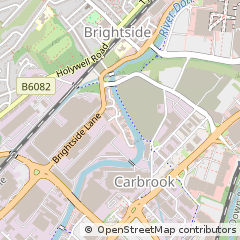 Map of Sheffield, South Yorkshire