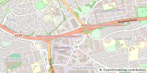 Map of Basingstoke, Hampshire