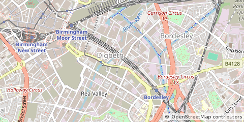 Map of Birmingham, West Midlands