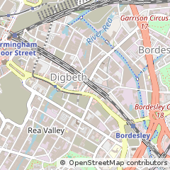 Map of Birmingham, West Midlands