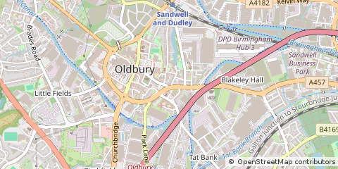 Map of Oldbury, West Midlands