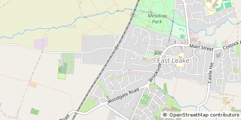 Map of Loughborough, Leicestershire