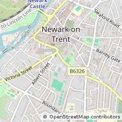 Map of Nottinghamshire