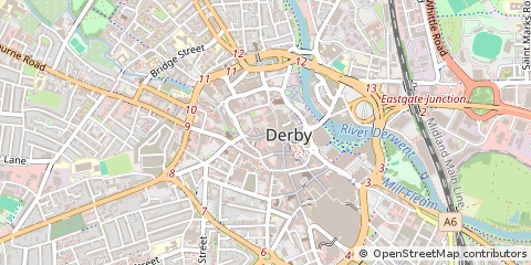Map of Derby