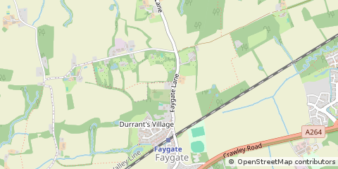Map of Faygate, West Sussex