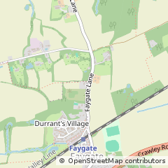 Map of Faygate, West Sussex