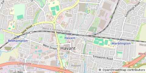 Map of Havant, Hampshire
