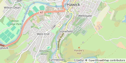 Map of Hawick