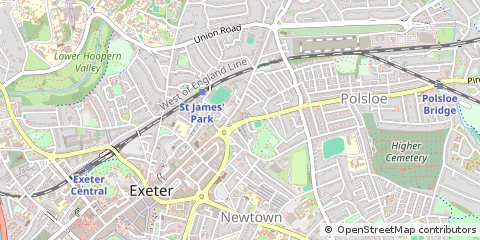 Map of Devon