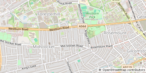 Map of Aberdeen, Aberdeenshire