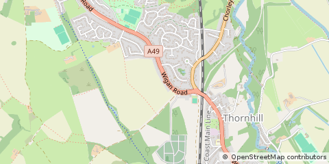 Map of Lancashire
