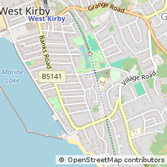 Map of West Kirby, Wirral