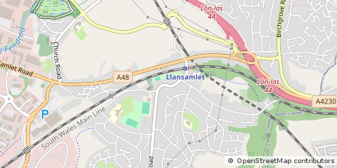 Map of Swansea