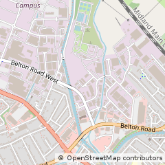 Map of Loughborough, Leicestershire