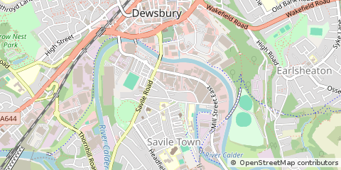 Map of Dewsbury