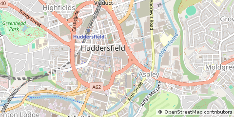 Map of Huddersfield