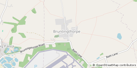 Map of Lutterworth, Leicestershire
