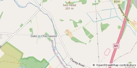 Map of Loughborough, Leicestershire