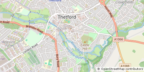 Map of Thetford
