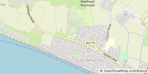 Map of NR Chichester, West Sussex