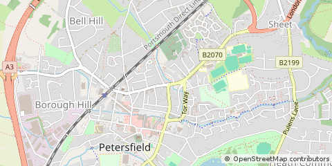 Map of Petersfield, Hampshire