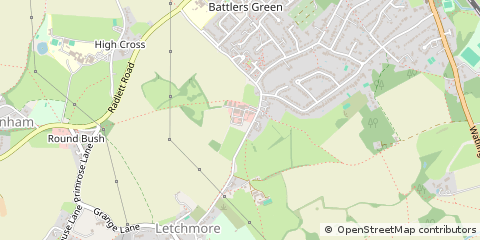 Map of Radlett