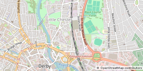 Map of Derby, Derbyshire