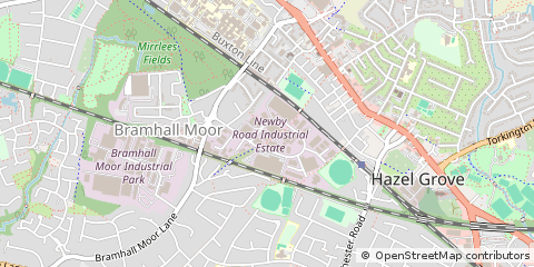 Map of Stockport, Cheshire