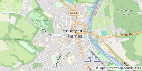Map of Henley on Thames, Oxfordshire