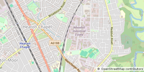 Map of Stockport, Cheshire