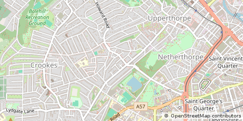 Map of Sheffield