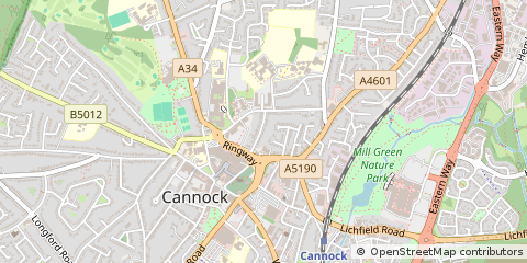 Map of Cannock