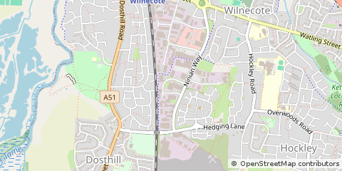 Map of Tamworth