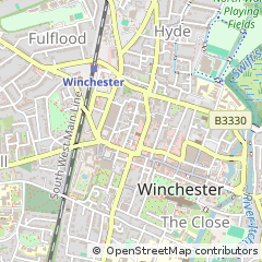Map of Winchester, Hampshire