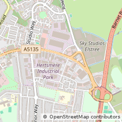 Map of Borehamwood, Hertfordshire