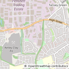 Map of Dudley, West Midlands