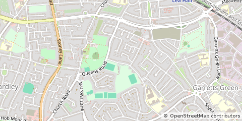 Map of Birmingham, West Midlands