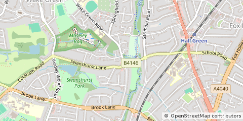 Map of Birmingham, West Midlands